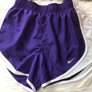 Nike purple and white shorts, Size XS